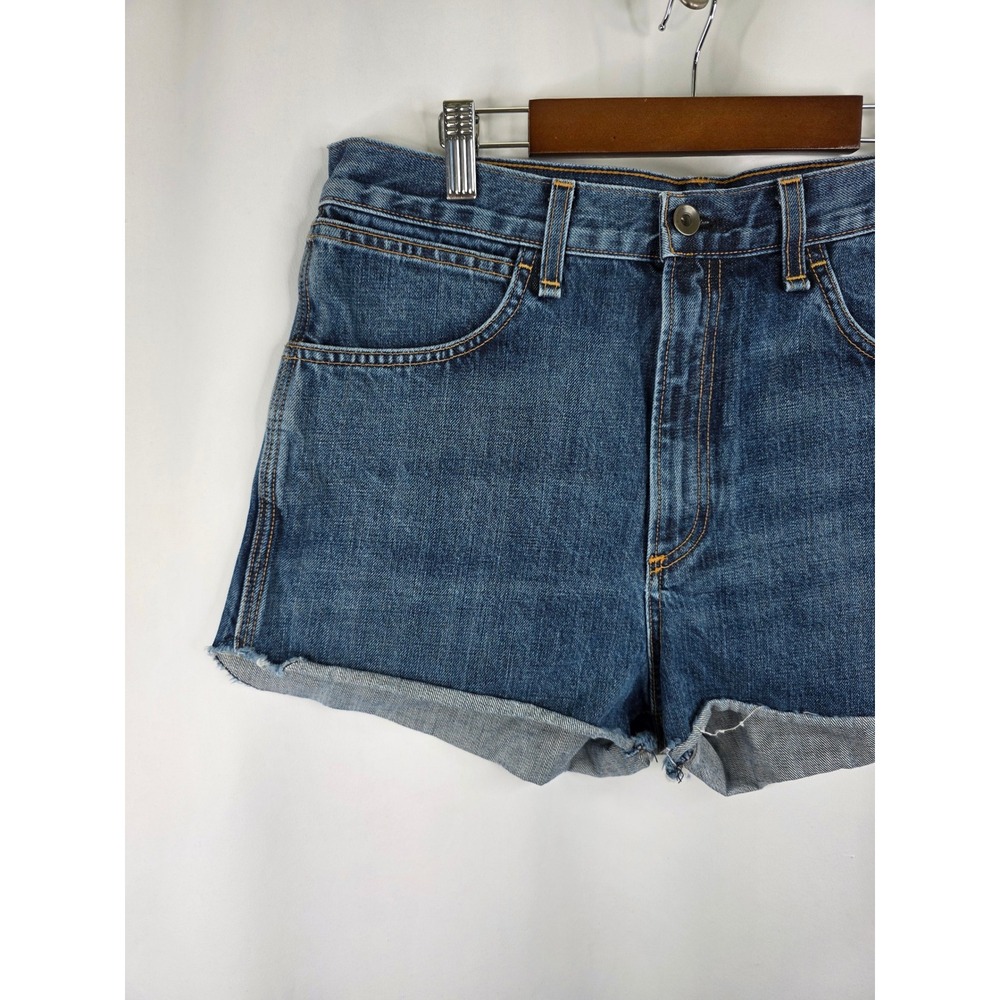 Rag & Bone Denim Shorts Womens 30 Blue Cotton Cutoff High Rise Cha Cha Room Boho - Picture 4 of 12